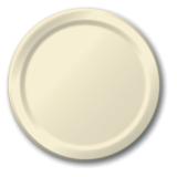 24 assiettes en carton - beige