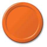 24 assiettes en carton - orange