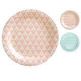 10 assiettes en carton "Pastel rétro"