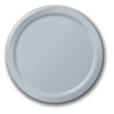 24 assiettes en carton - argent