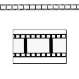 Rouleau de rubalise "Pellicule de film" 15,25 m