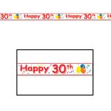 Rouleau de rubalise "Happy 30th" 6 m