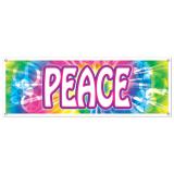 Bannière de fête "Peace" 53 x 150 cm