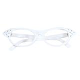 Lunettes de fête "Peggy Sue"- blanches