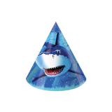 8 chapeaux pointus "Attention requins !"
