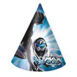 6 chapeaux de fête "Max Steel"