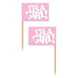 50 piques à apéro "It's a girl"