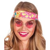 Lunettes de soirée "Hippie-Style" - rose vif