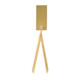 12 cartons nominatifs personnalisables avec ruban en satin - doré
