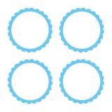Autocollants personnalisables 20 pcs. - bleu clair