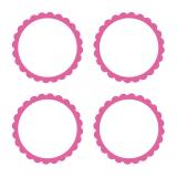 Autocollants personnalisables 20 pcs. - rose vif