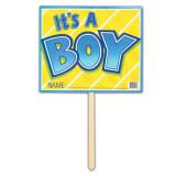 Déco de salle panneau personnalisable "It's a boy" 61 cm