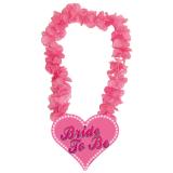 Collier de fleurs fuchsia "Bride to be"