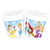 8 gobelets en plastique "Disney - Jolies princesses" 