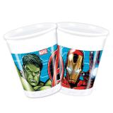 8 gobelets en plastique "Avengers" 