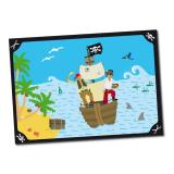 6 sets de table "Voyage de pirates"