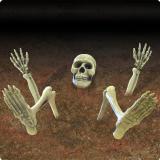 Déco de jardin "Morceaux de squelette macabre" 5 pcs 59 cm 