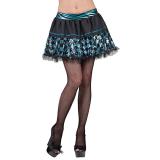 Jupe "Shiny Star" - turquoise-noir