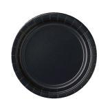 8 assiettes en carton unies 22,8 cm - noir