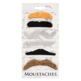 Moustaches autocollantes 6 pcs.