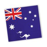 20 serviettes "Drapeau australien"