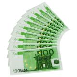 10 serviettes en papier "Billet de 100 euros"