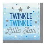 16 Serviettes "Little Star"  bleu