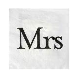 20 serviettes "Mr & Mrs" - Mrs