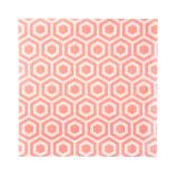 20 serviettes "Motifs abeille" - corail
