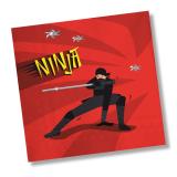 Déguisement de Garçon - Cyber Ninja avec Masque Lumineux et Sonore - Taille  au Choix - Jour de Fête - Ninja - LICENCES ET THEMES