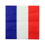 20 serviettes "Vive la France"