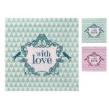 20 serviettes "With love"