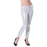 Leggings à paillettes sexy "Showstar" - argenté-M