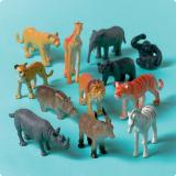 Jouets Animaux de la jungle 12 pcs