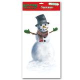 Autocollant statique "Petit bonhomme de neige" 51 cm