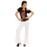 Pantalon large stretch - blanc