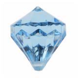 6 diamants de déco "Pierres précieuses colorées" - bleu