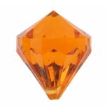 6 diamants de déco "Pierres précieuses colorées" - orange