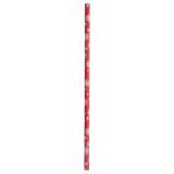20 pailles "Flocons de neige" - rouge