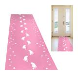 Tapis "Petits pieds" 50 x 250 cm - rose