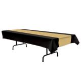 Nappe Glamour Style 137 x 274 cm - or-noir