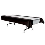 Nappe Glamour Style 137 x 274 cm - argent-noir