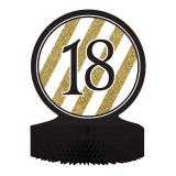 Déco de table "Black & Gold 18" 30 cm