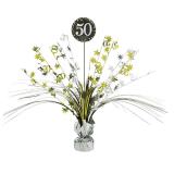 Déco de table fontaine "Anniversaire scintillant 50" 46 cm