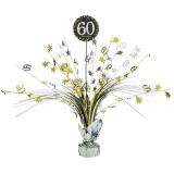 Déco de table fontaine "Anniversaire scintillant 60" 46 cm