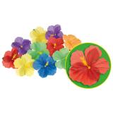 Décoration de table Fleurs en soie "Hibiscus" 24 pcs