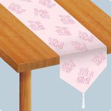 Chemin de table "Baby Party" 183 cm - rose