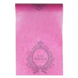 Chemin de table "Just Married" 5 m - rose vif