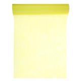 Chemin de table unicolore non tissé "Élégance" 0,3 x 10 m - jaune