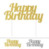 Décoration pour gâteau "Happy Birthday" 
